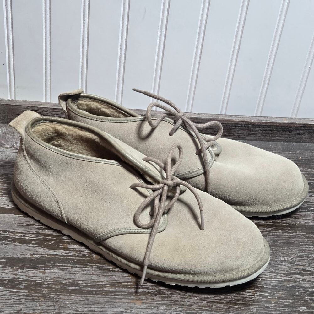UGG Men's Maksim Tan Suede Comfort Lace Up Shoe Size 11